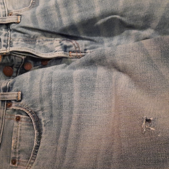HOLLISTER Distressed Jeans, Classic Taper, Straight Legs - Picture 5 of 8